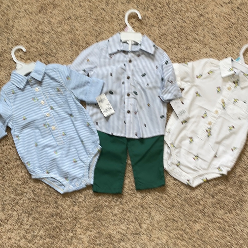 12 month OshKosh B’Gosh and Carter’s items